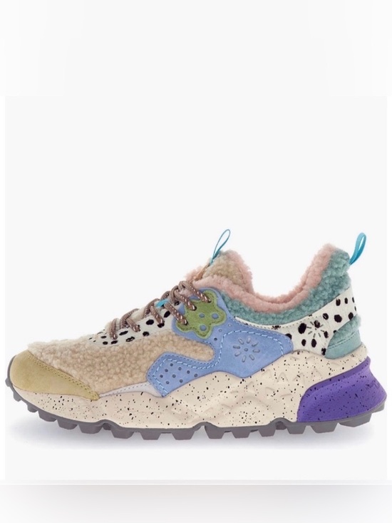 Flower Mountain Shoes - NWT Flower Mountain Kotetsu Faux Shearling Sneaker in Mustard